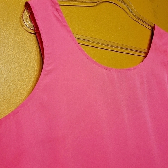 Eloquii | Hot Pink Embroidered Beaded Tank Blouse (Size 18/20) - Picture 7 of 15